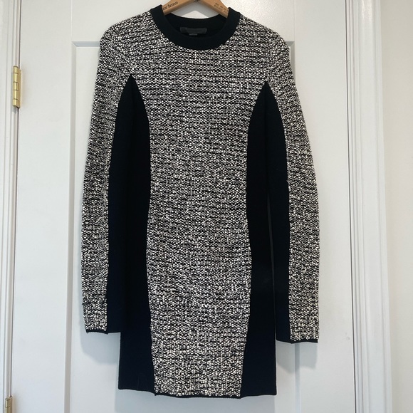 Alexander Wang Rubberized Tweed Dress - Picture 2 of 10